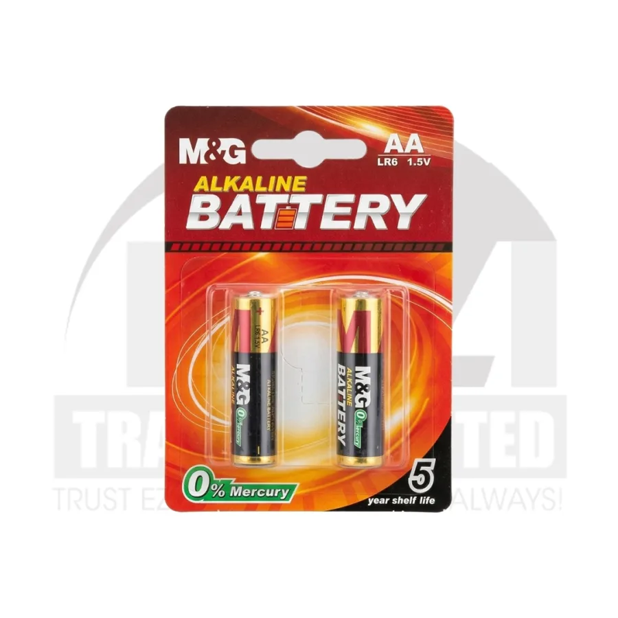 M&G 25V0 AA Alkaline Batteries - Pack of 2