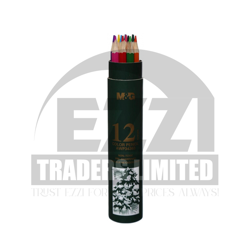 M&G 34363 Colored Pencils - 12 Colors (Tube)