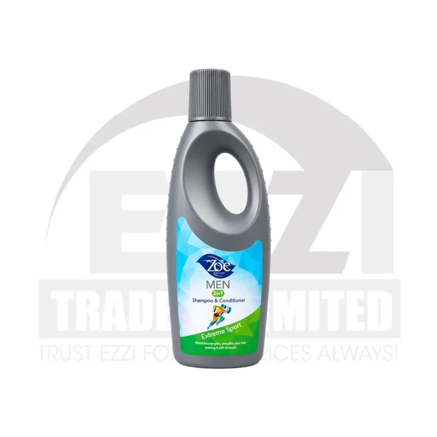 Zoe Men's 2-in-1 Extreme Sport Shampoo & Conditioner - 1L