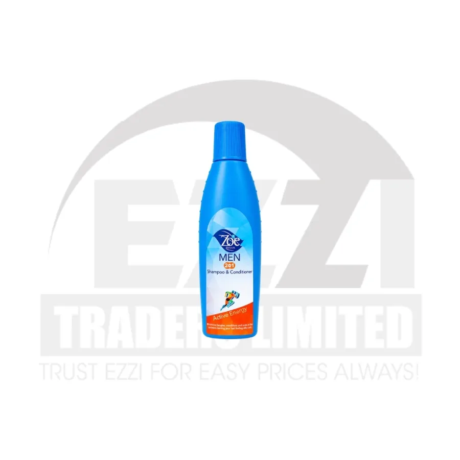 Zoe Men's 2-in-1 Active Energy Shampoo & Conditioner - 250ml