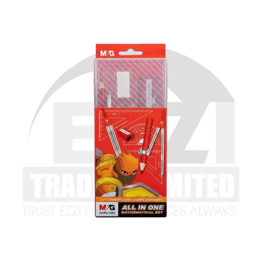 M&G 1305 Math Set With Plastic Box