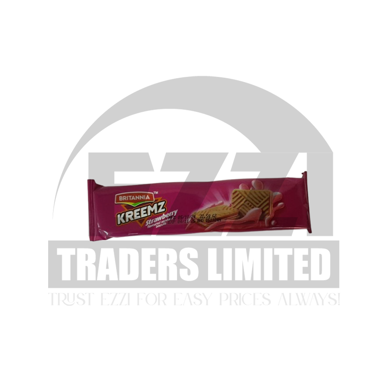 Britannia Kreemz Strawberry Biscuits (Box of 36 x 3 Pcs)