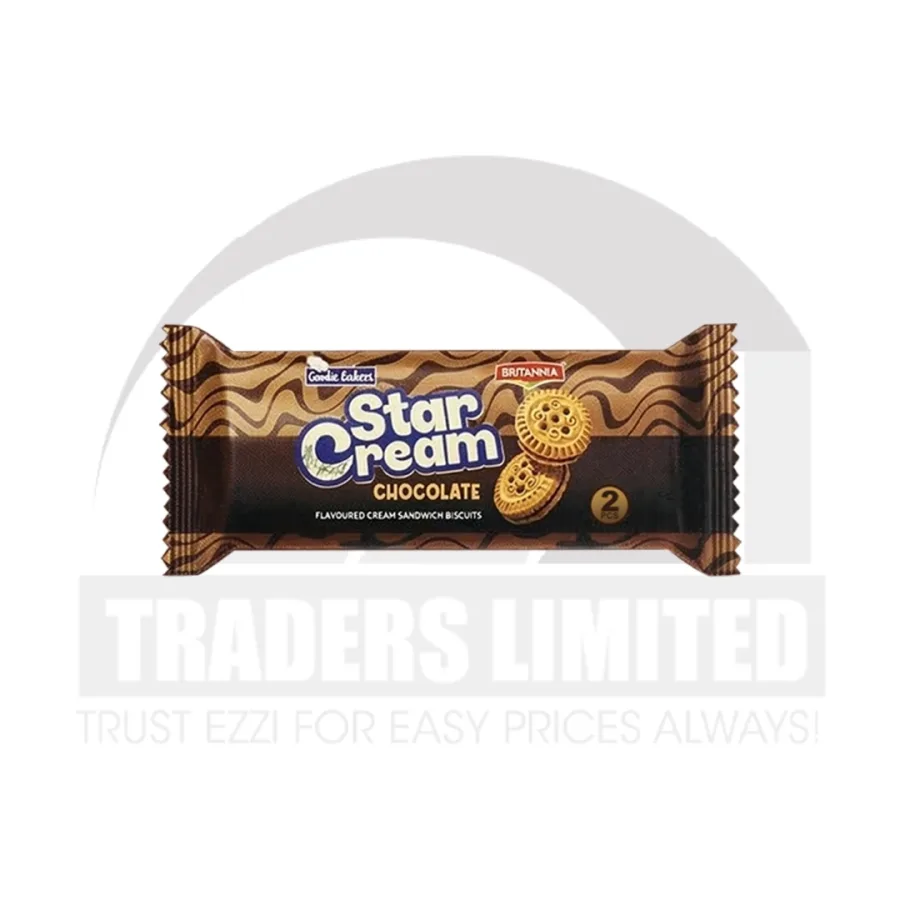 Britannia Starcream Chocolate Cream Biscuits - Box of 60 x 2 Pcs