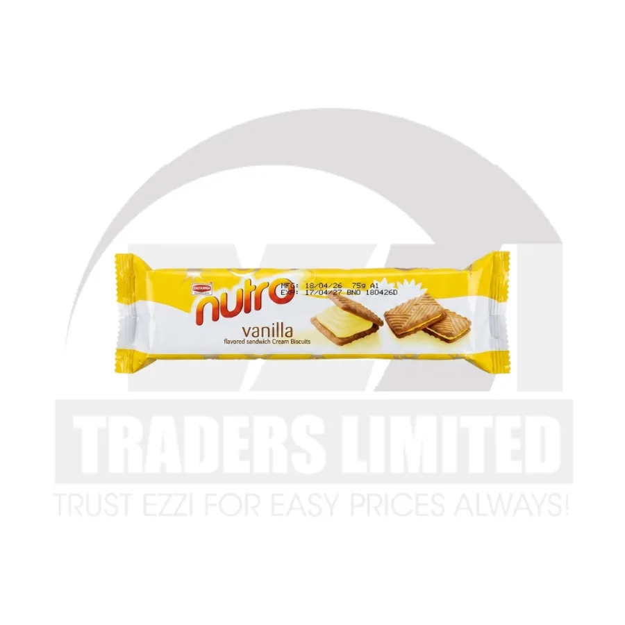 Britannia Nutro Vanilla Cream Biscuits - 75g
