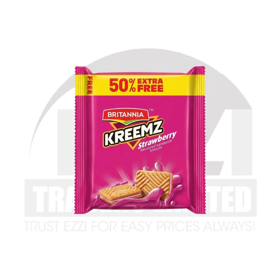 Britannia Kreemz Strawberry Biscuits (Promo-pack) - 150g
