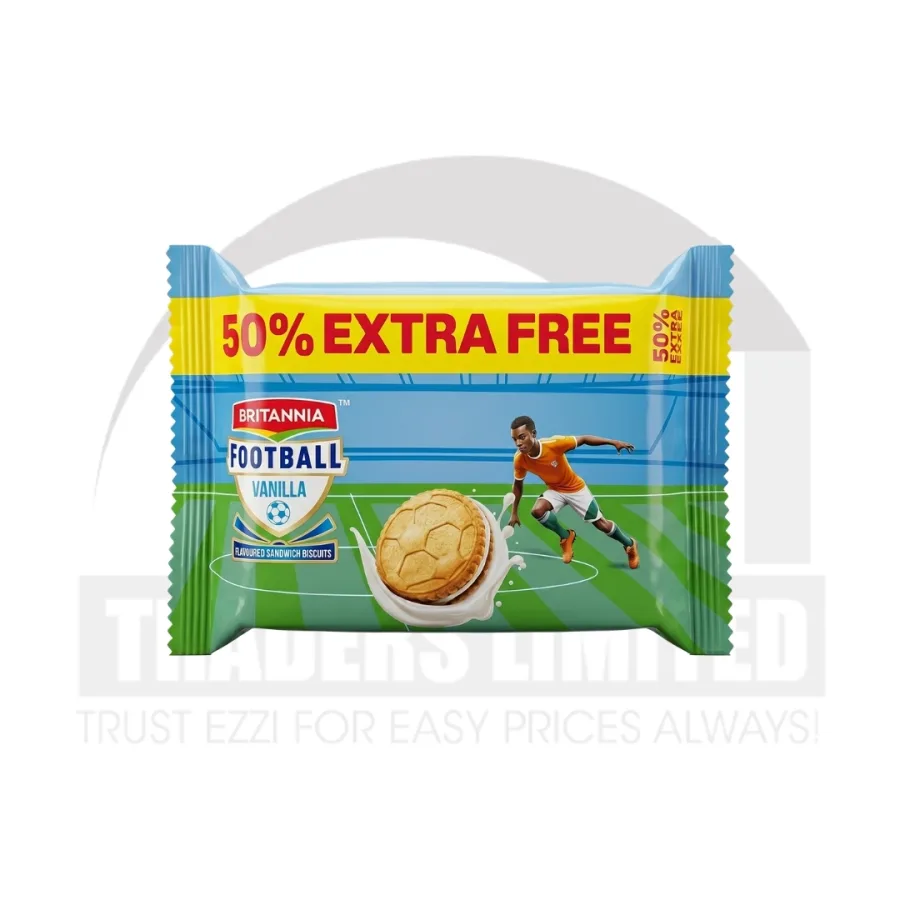 Britannia Football Vanilla Biscuits (Promo-pack) - 96g