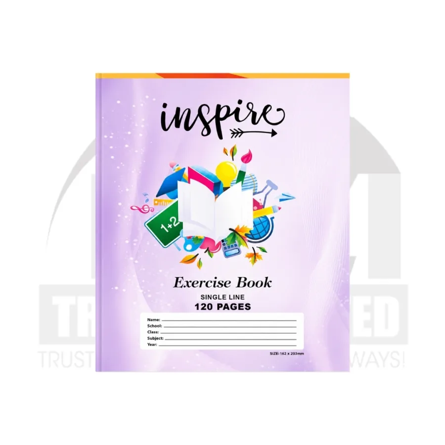 Inspire Exercise Book A5 - Single Line (200 Pages)