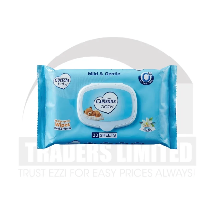 Cussons Baby Mild & Gentle Wipes (Pack of 30)