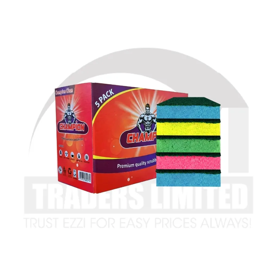 Champion Scrubbing Sponges (Pack of 5)